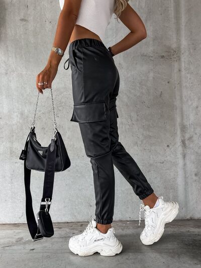 Drawstring Pants with Pockets - Charming Charlie