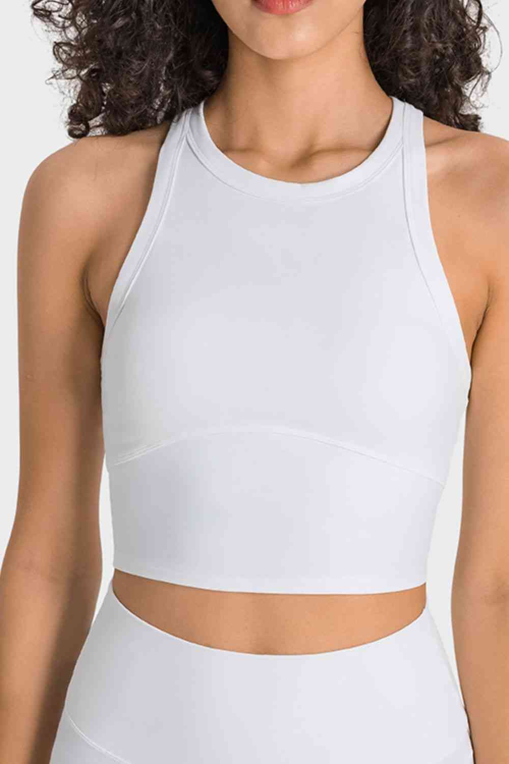 Racerback Cropped Sports Tank - Charming Charlie