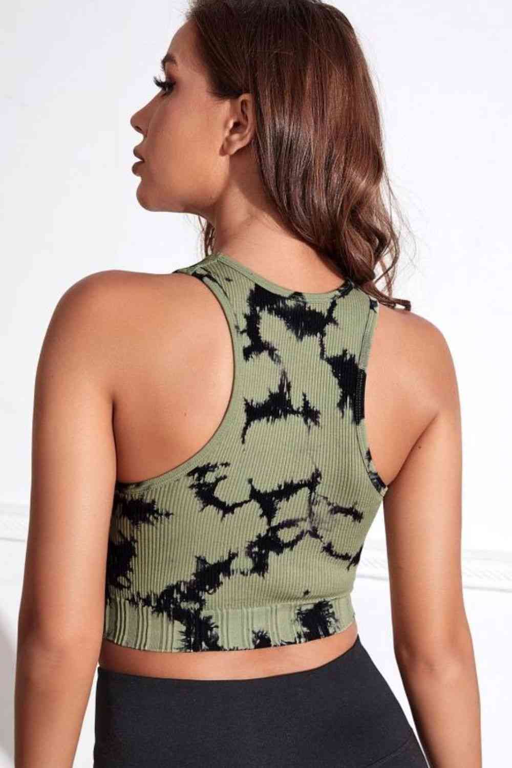 Tie-dye Cropped Round Neck Tank Top - Charming Charlie
