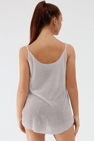 Scoop Neck Spaghetti Strap Knit Cami - Charming Charlie
