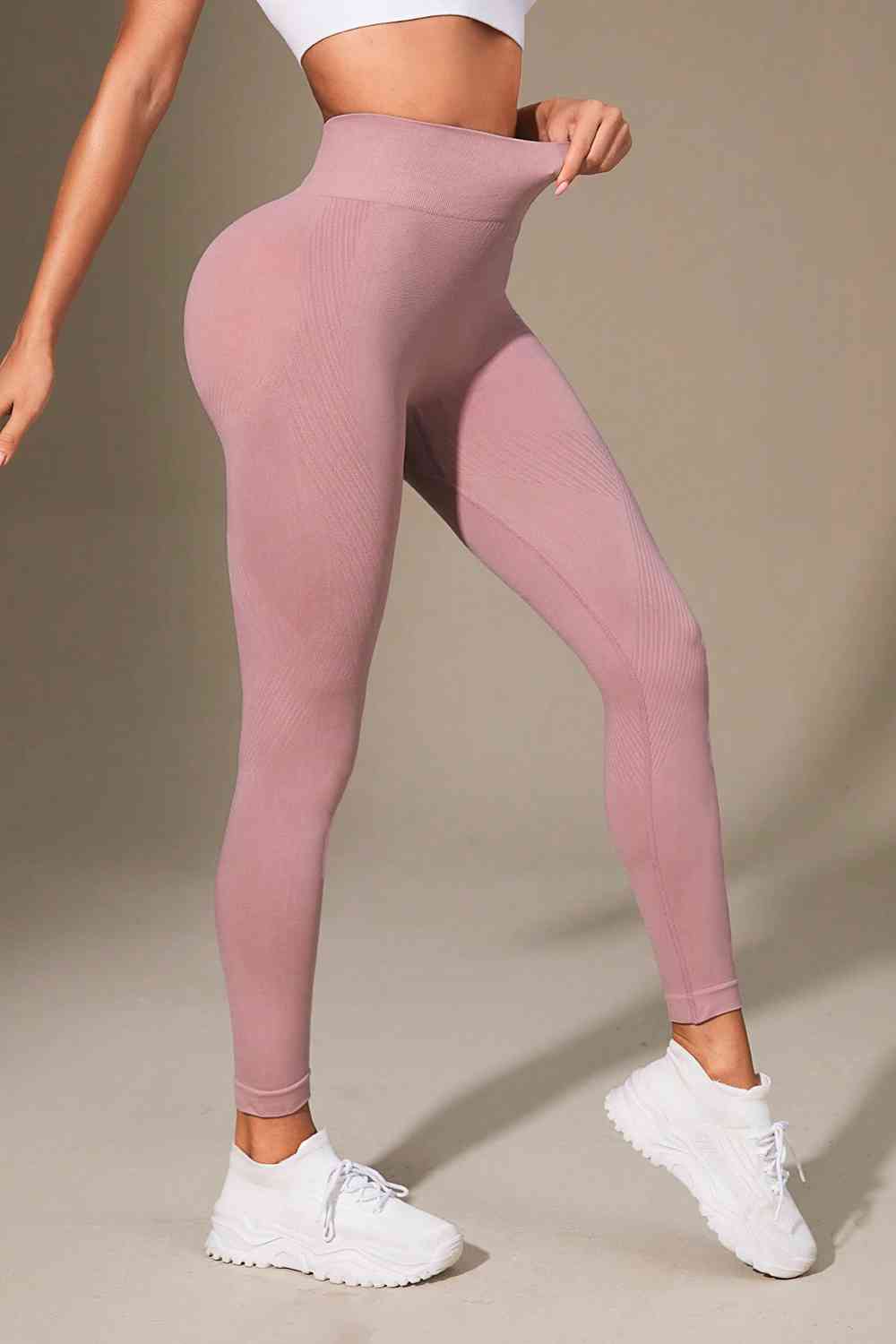 Wide Waistband Sports Leggings - Charming Charlie