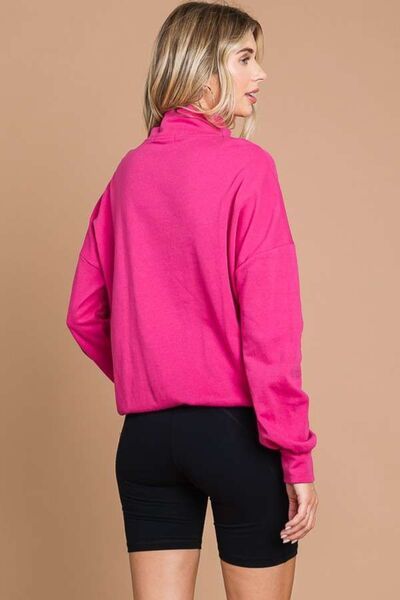 Culture Code Full Size Half Zip Long Sleeve Sweatshirt - Charming Charlie