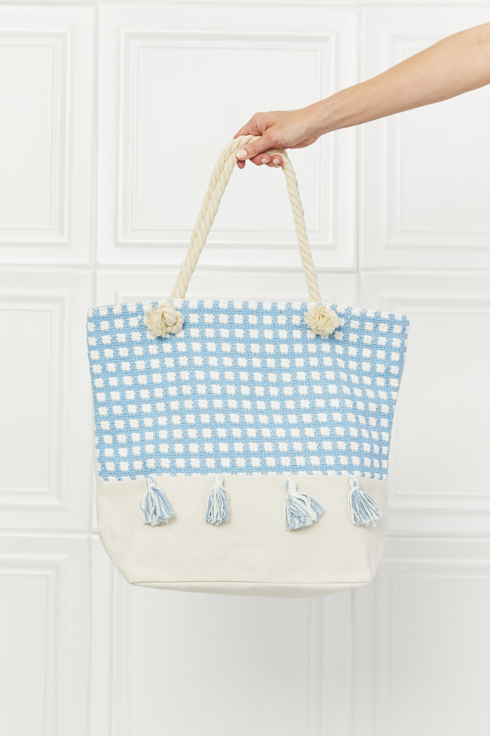 Picnic Date Tassle Tote Bag - Charming Charlie