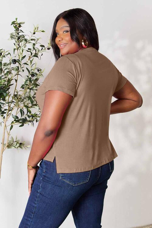 Basic Bae Full Size Round Neck Short Sleeve T-Shirt - Charming Charlie
