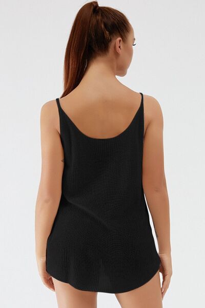Scoop Neck Spaghetti Strap Knit Cami - Charming Charlie