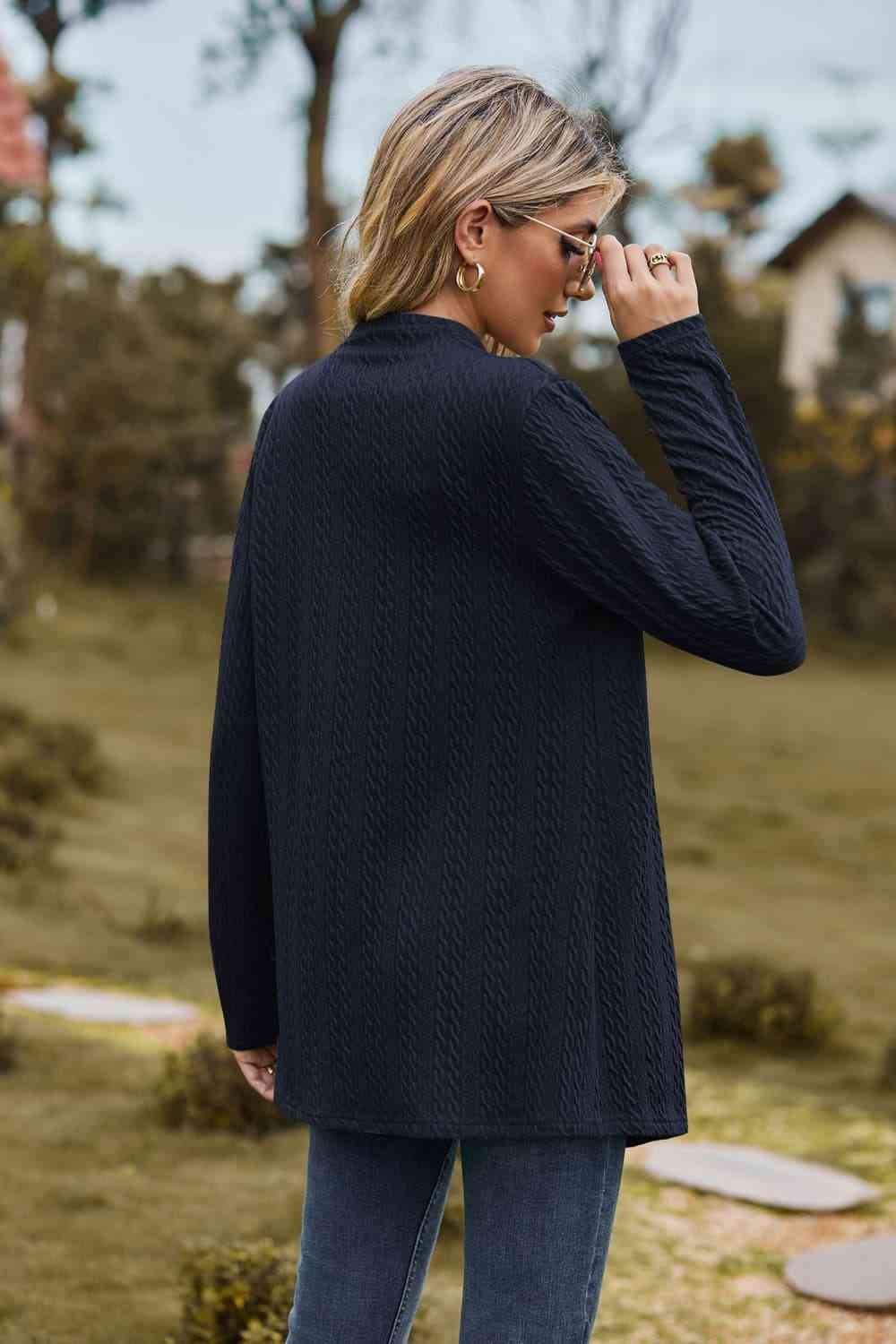 Open Front Long Sleeve Cardigan - Charming Charlie