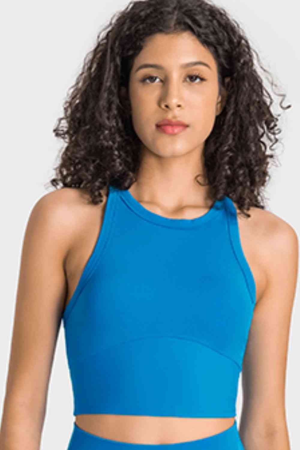 Racerback Cropped Sports Tank - Charming Charlie
