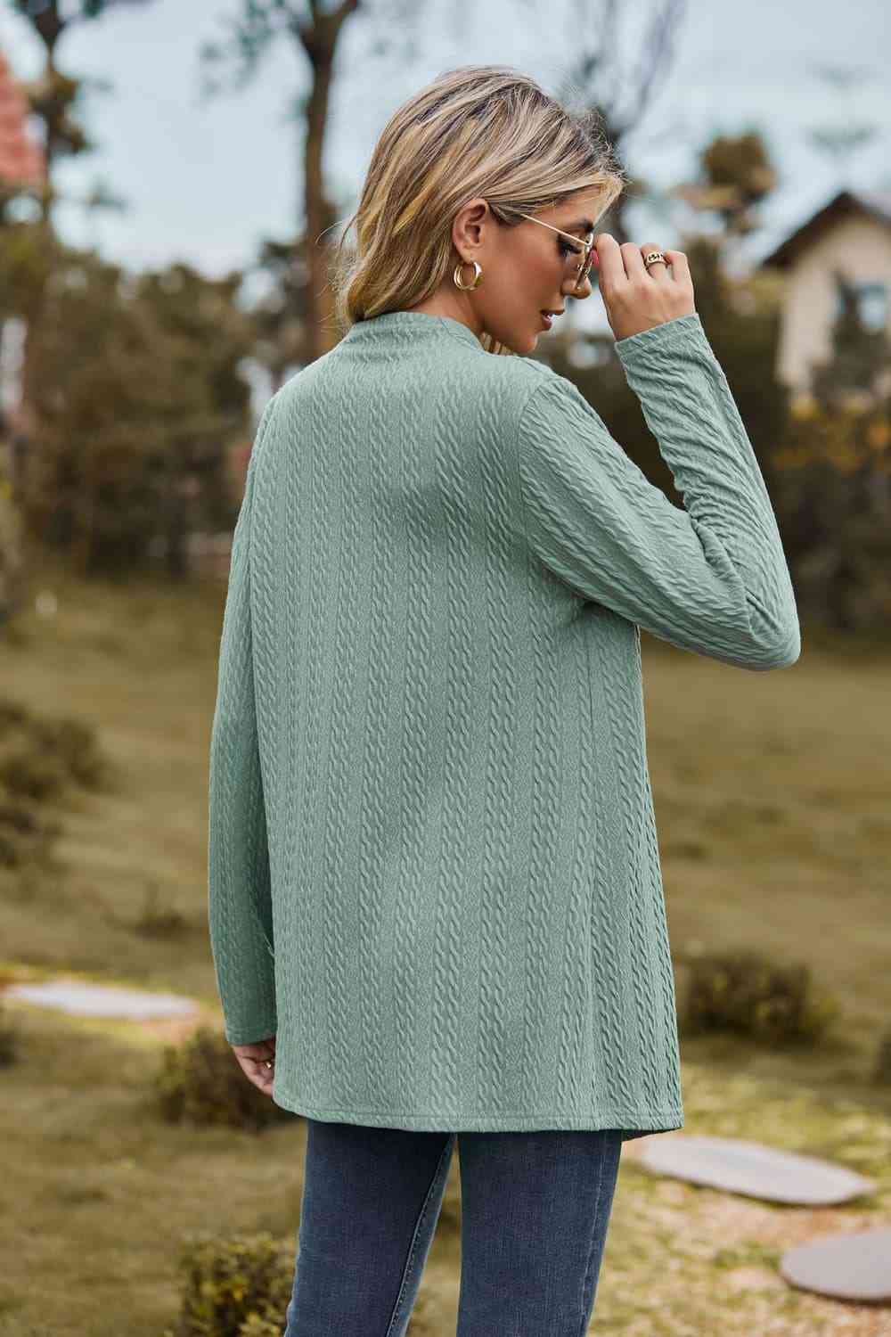 Open Front Long Sleeve Cardigan - Charming Charlie