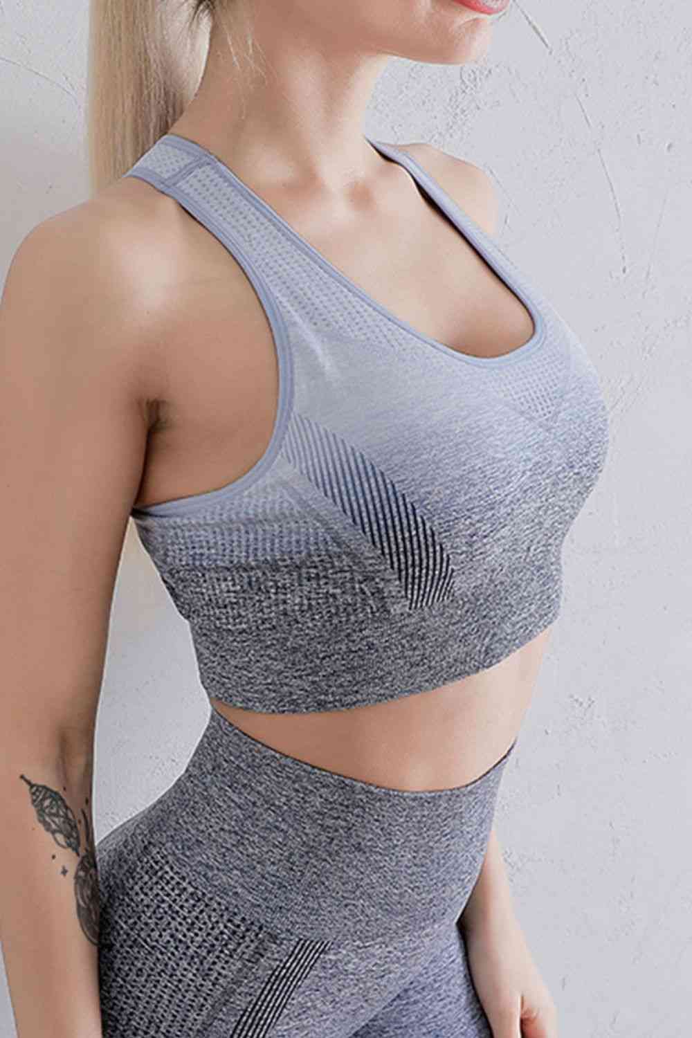 Gradient Sports Bra and Leggings Set - Charming Charlie