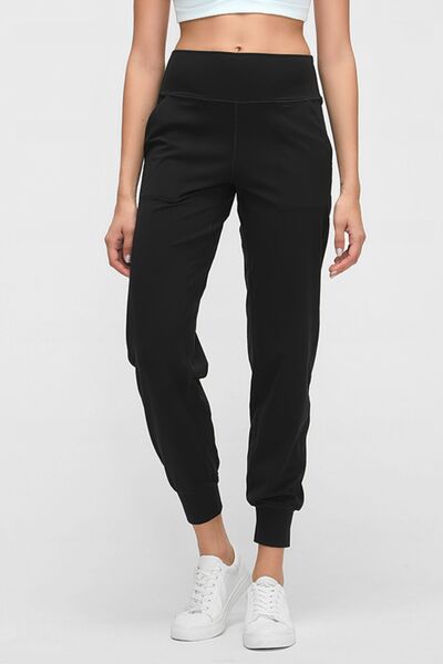 Wide Waistband Slant Pocket Pants - Charming Charlie