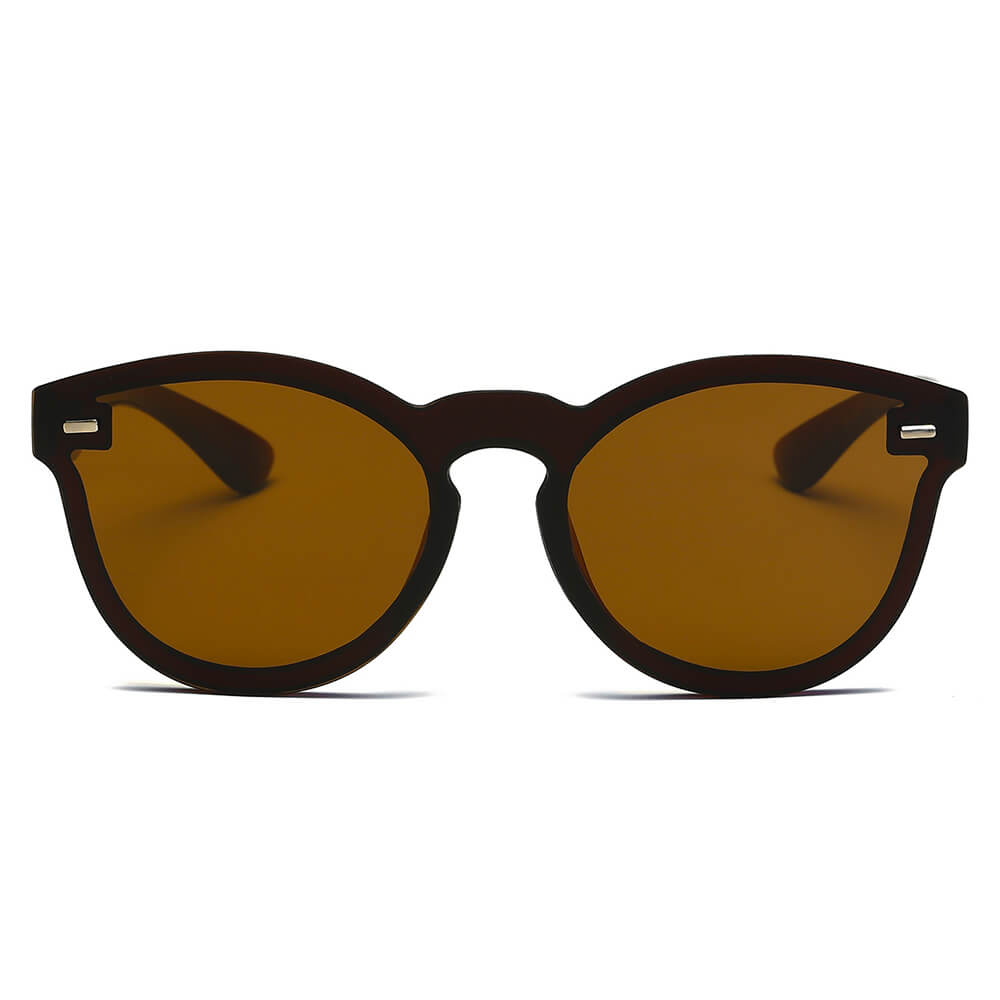 DURANT | S1018 - Unisex Mirror Round Sunglasses - Cramilo Eyewear - Stylish Trendy Affordable Sunglasses Clear Glasses Eye Wear Fashion