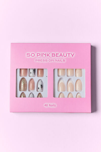 SO PINK BEAUTY Press On Nails 2 Packs - Charming Charlie