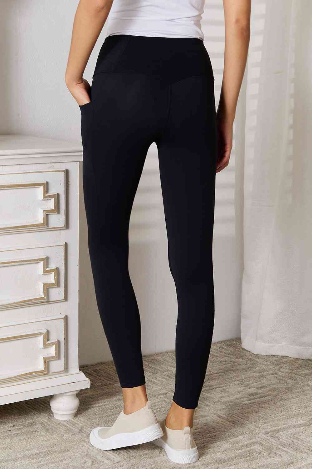 Basic Bae Wide Waistband Sports Leggings - Charming Charlie