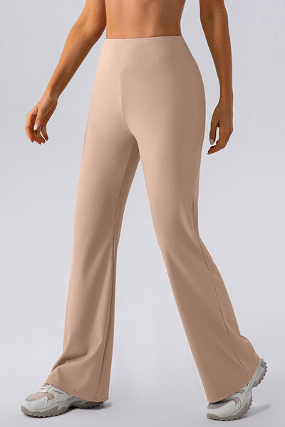 High Waist Straight Active Pants - Charming Charlie