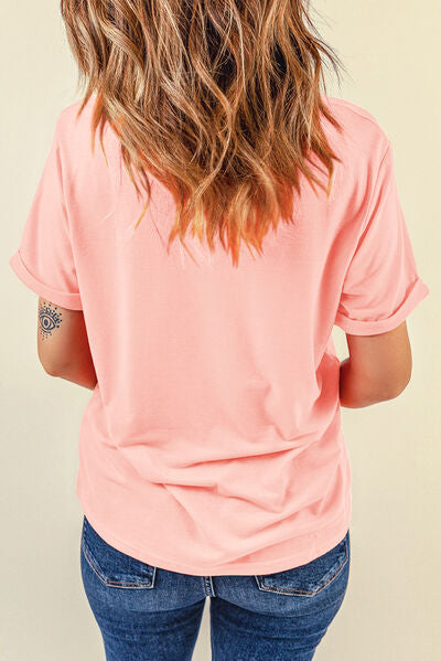 Rabbit Round Neck Short Sleeve T-Shirt - Charming Charlie