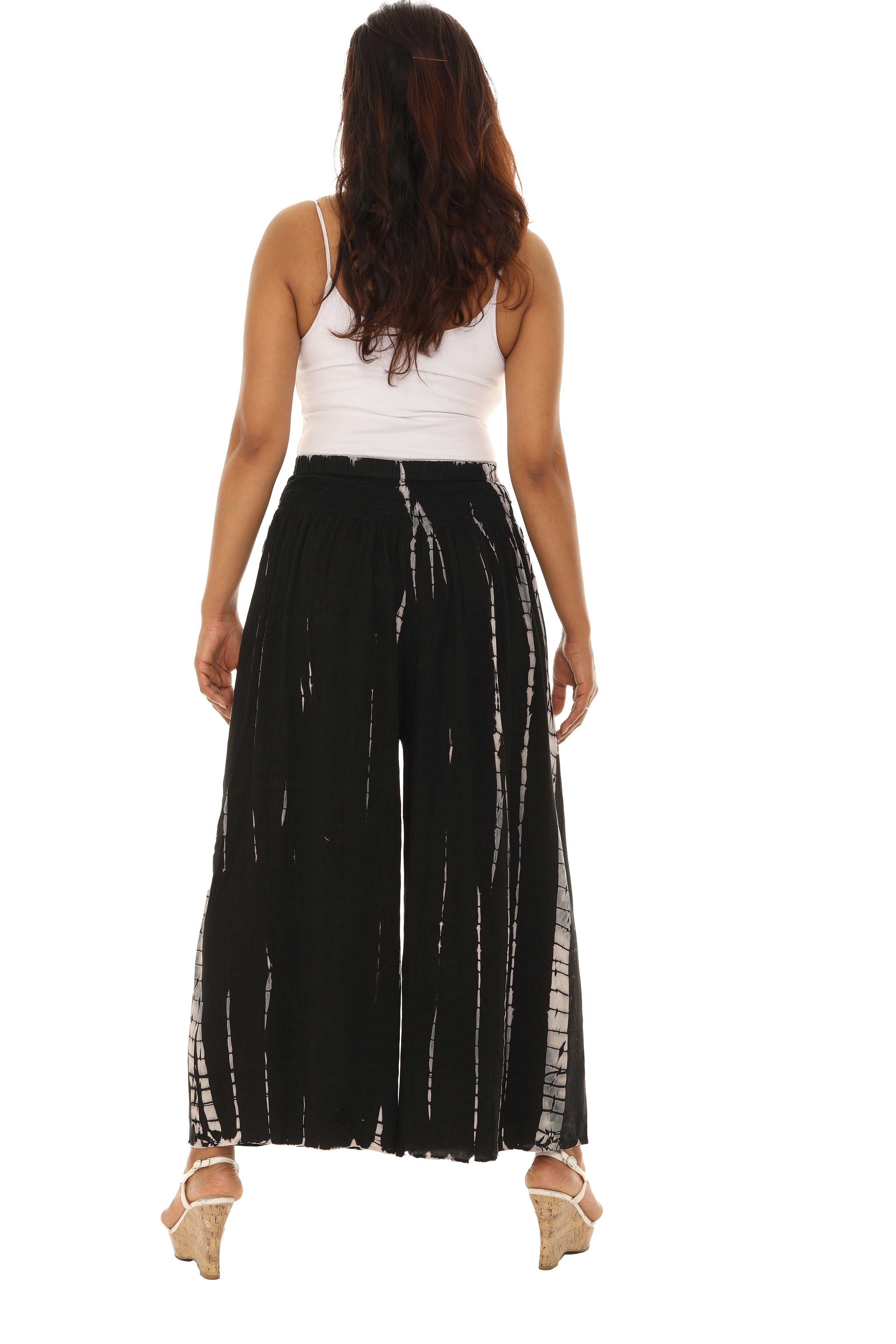 Breezy Boho-chic Tie-Dye Split-Hem Pants - Shoreline Wear, Inc.