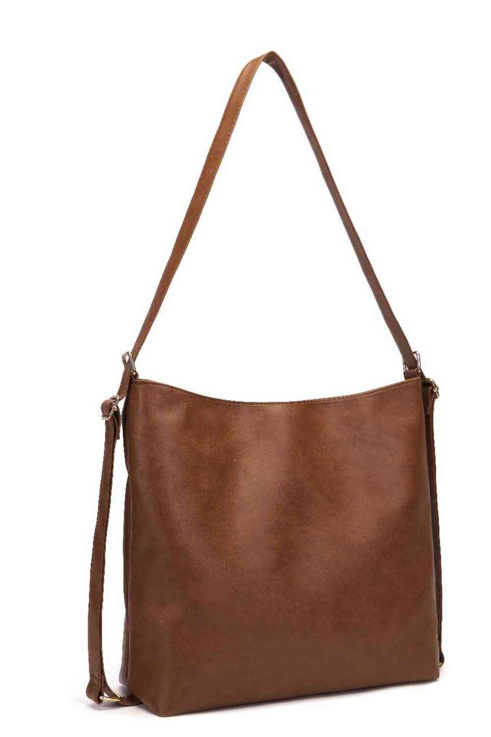 Large PU Leather Crossbody Bag - Charming Charlie