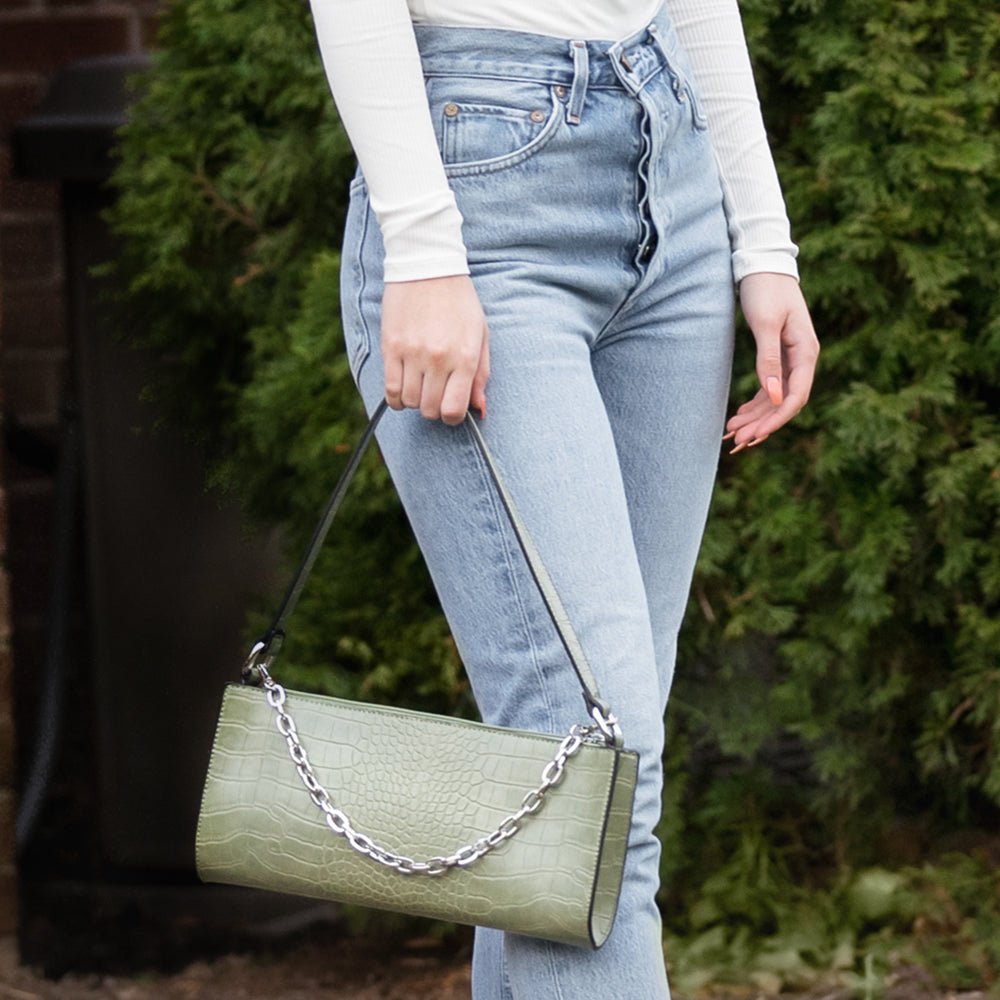 Green Lauren Satchel (Multiple Colors) - Charming Charlie