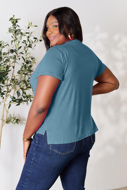 Basic Bae Full Size Round Neck Short Sleeve T-Shirt - Charming Charlie