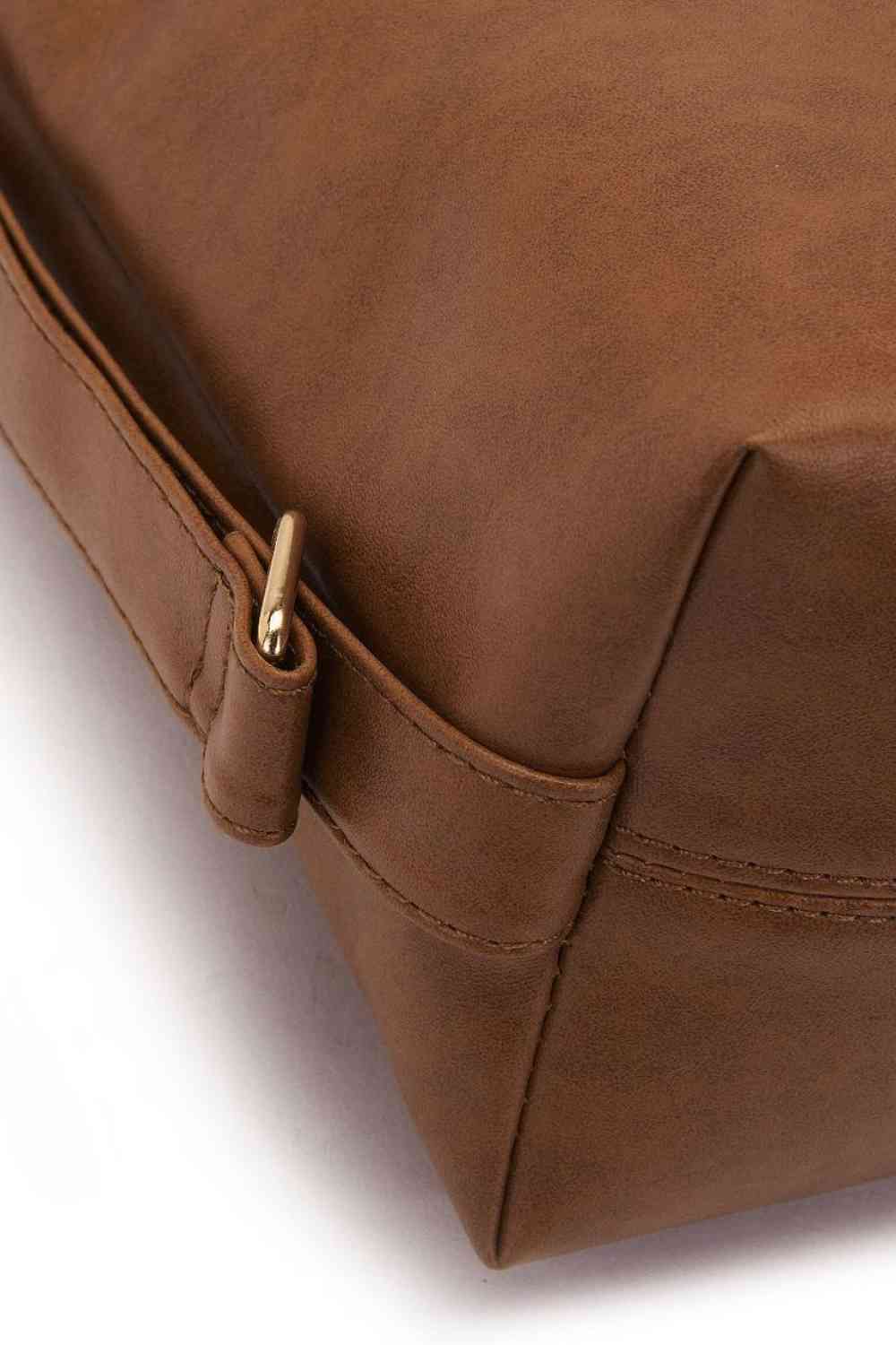 Large PU Leather Crossbody Bag - Charming Charlie
