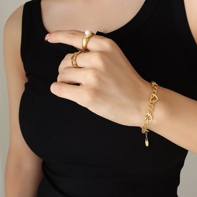 18K Gold-Plated Titanium Steel Bracelet - Charming Charlie