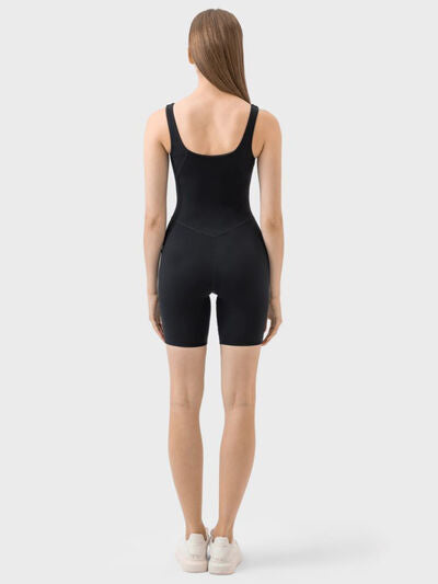 Wide Strap Active Romper - Charming Charlie