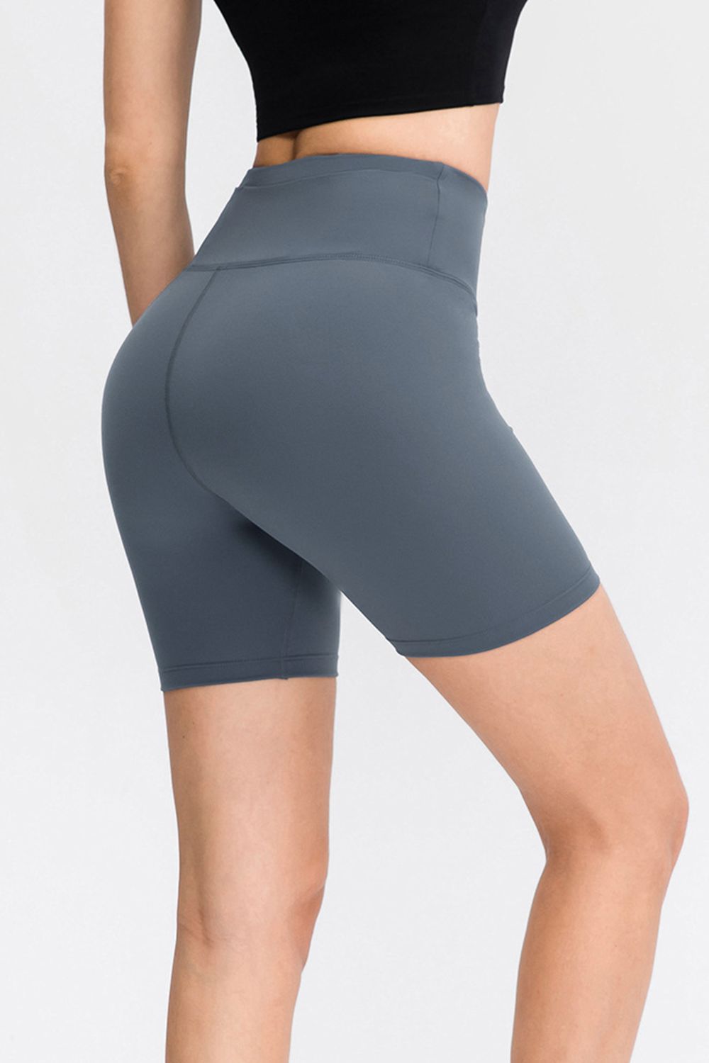 Wide Waistband Sports Shorts - Charming Charlie