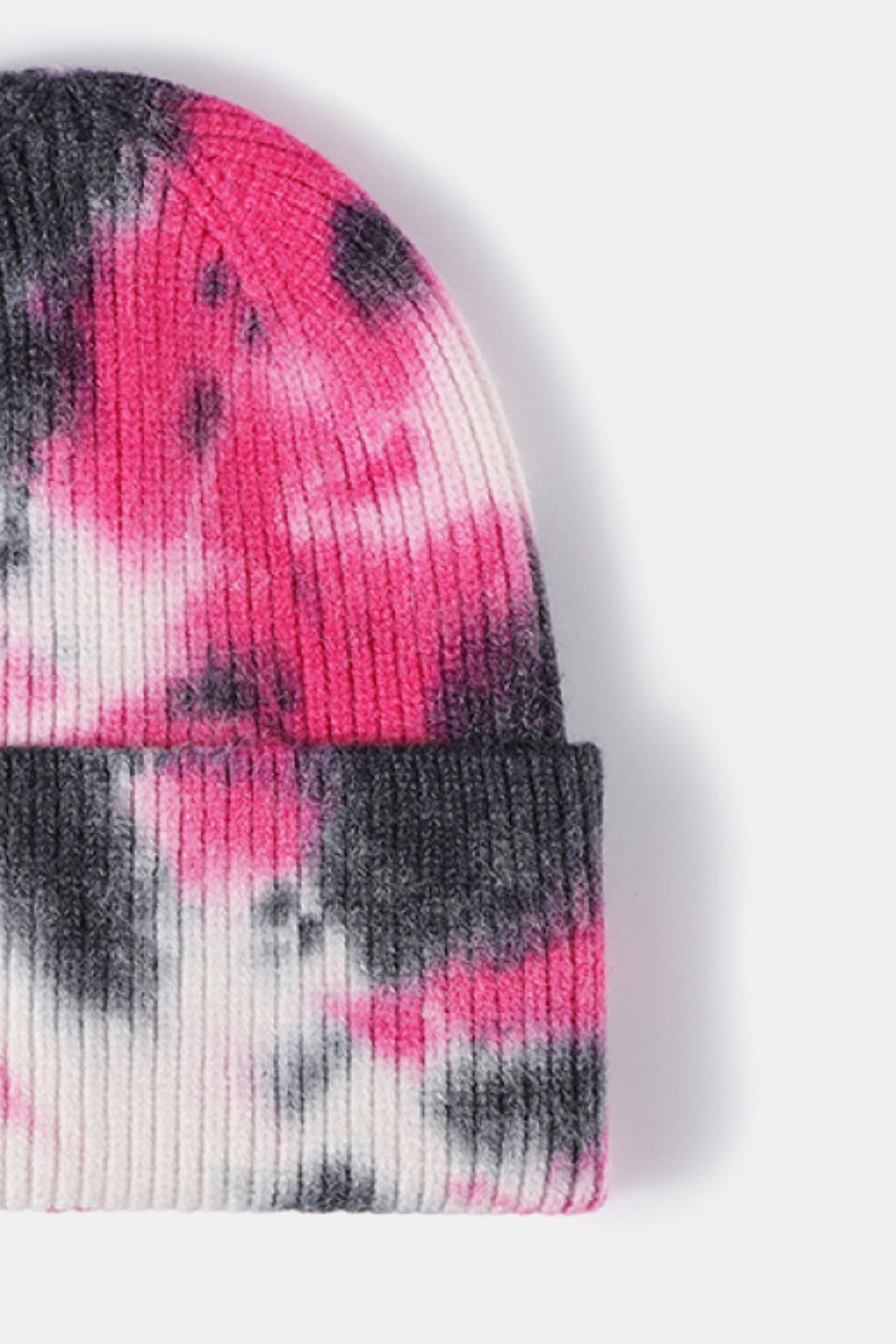 Tie-Dye Cuffed Rib-Knit Beanie Hat - Charming Charlie