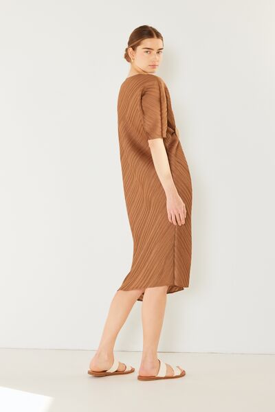 Marina West Swim Pleated Dolman Sleeve Dress - Charming Charlie
