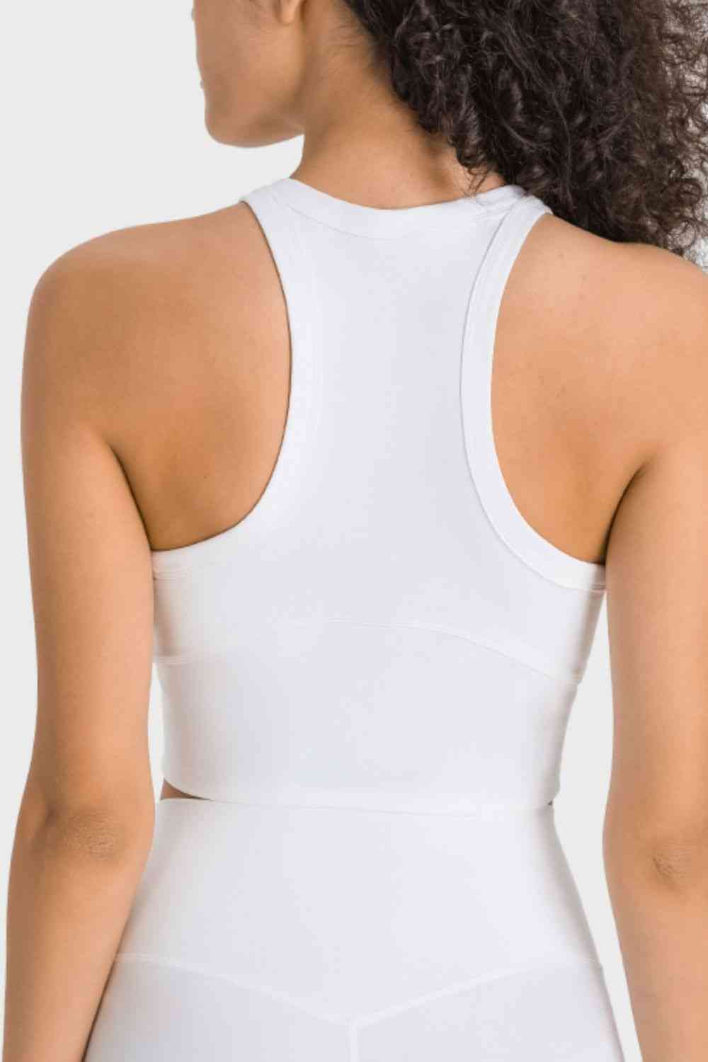 Racerback Cropped Sports Tank - Charming Charlie