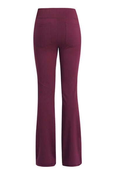 Pocketed High Waist Active Pants - Charming Charlie