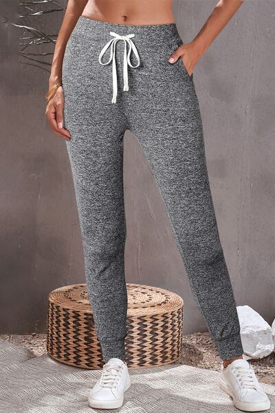 Drawstring Joggers with Pockets - Charming Charlie