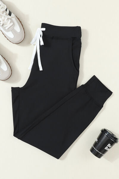 Drawstring Joggers with Pockets - Charming Charlie