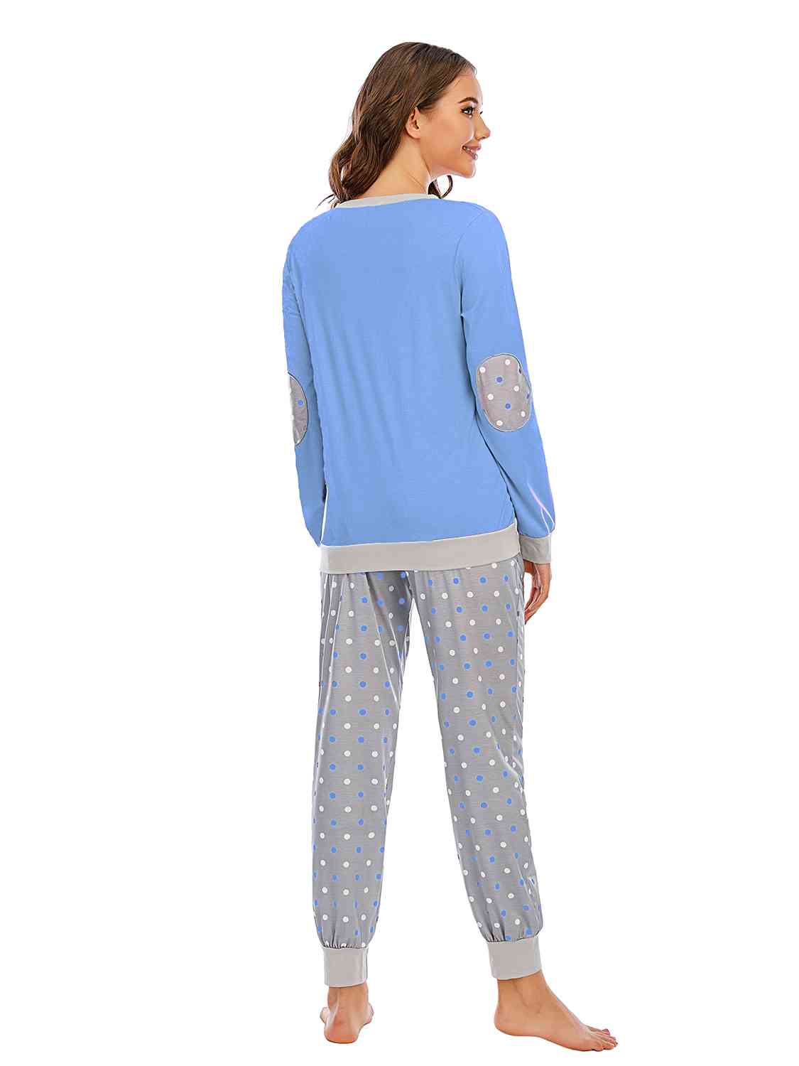 Long Sleeve Top and Polka Dot Pants Set - Charming Charlie