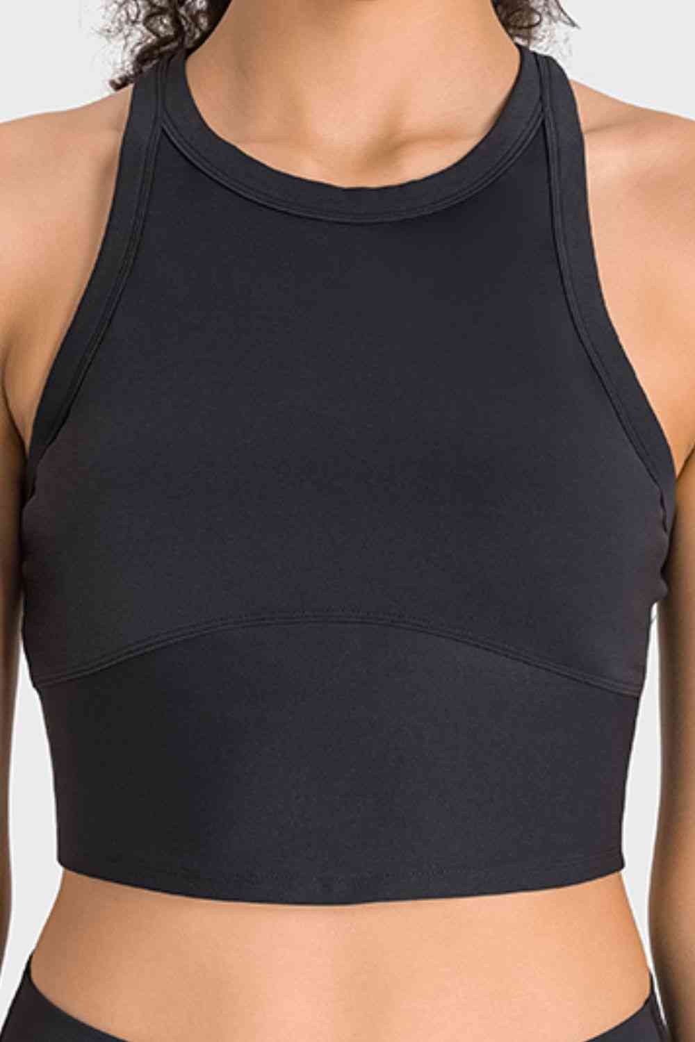 Racerback Cropped Sports Tank - Charming Charlie