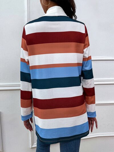 Color Block Open Front Cardigan - Charming Charlie