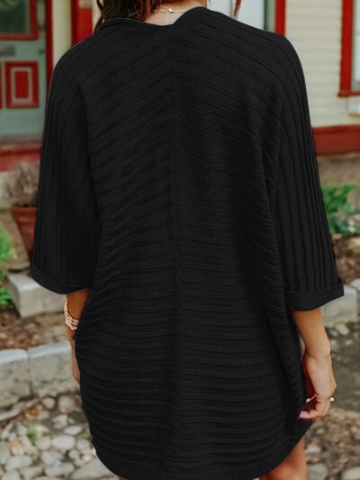 Striped Open Front Knit Cardigan - Charming Charlie