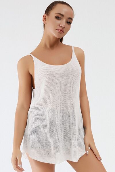 Scoop Neck Spaghetti Strap Knit Cami - Charming Charlie