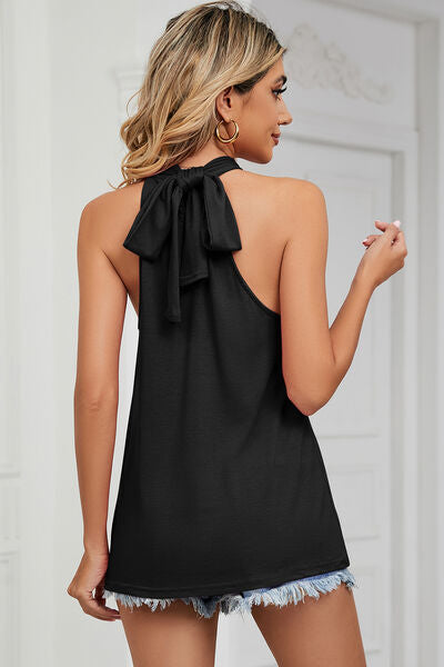 Tied Grecian Neck Tank - Charming Charlie