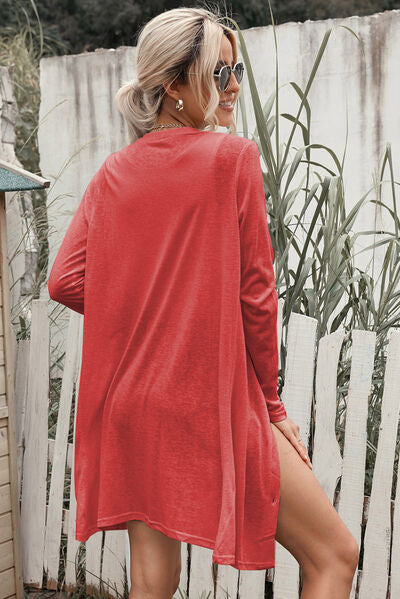 Button Up Long Sleeve Cover Up - Charming Charlie