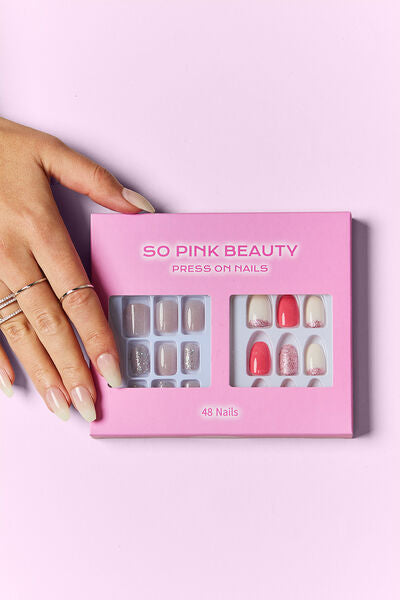 SO PINK BEAUTY Press On Nails 2 Packs - Charming Charlie