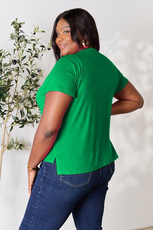 Basic Bae Full Size Round Neck Short Sleeve T-Shirt - Charming Charlie