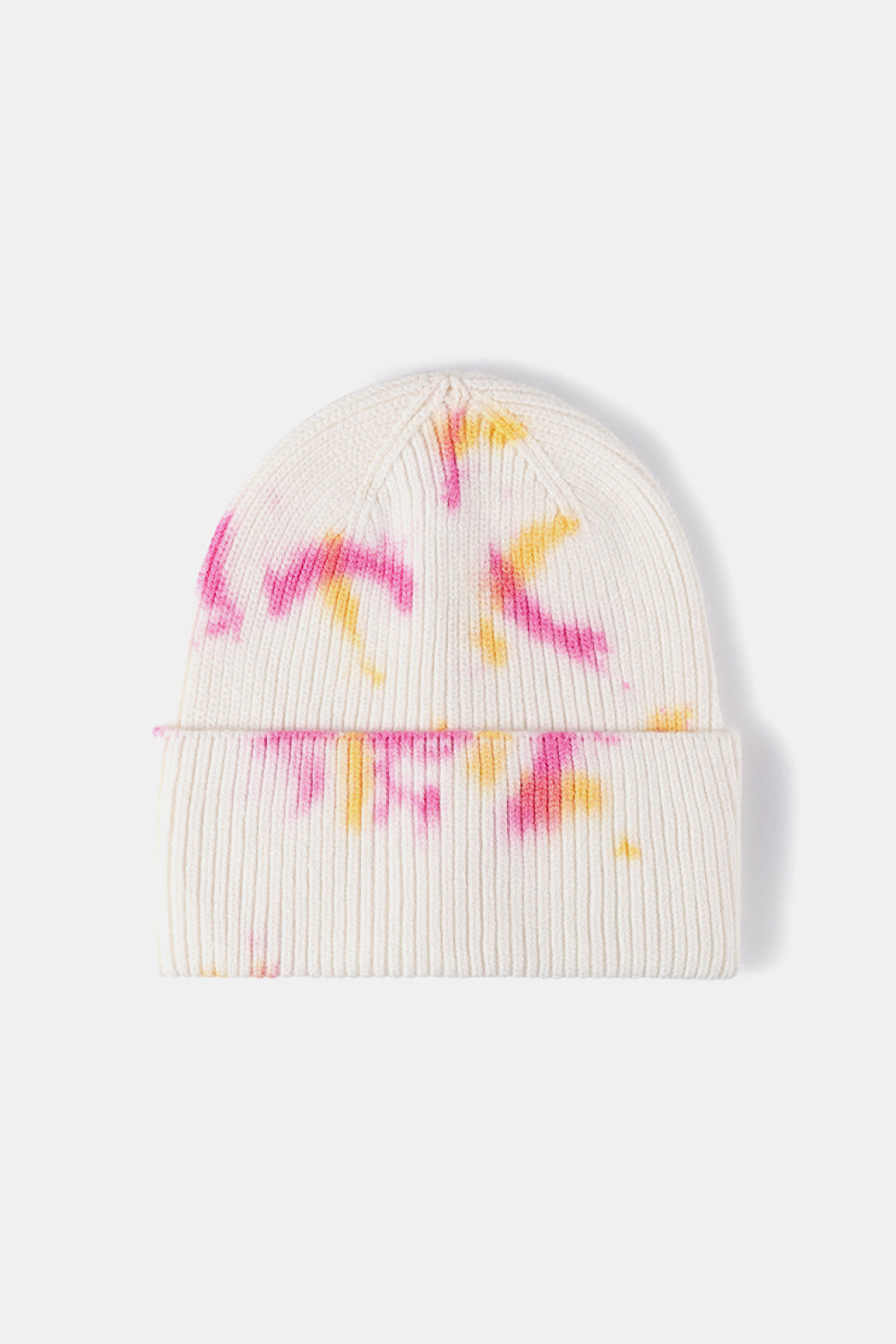 Tie-Dye Cuffed Rib-Knit Beanie Hat - Charming Charlie