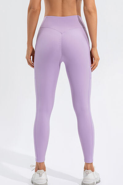 High Waist Active Leggings with Pockets - Charming Charlie