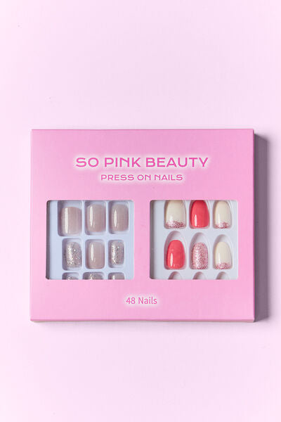 SO PINK BEAUTY Press On Nails 2 Packs - Charming Charlie