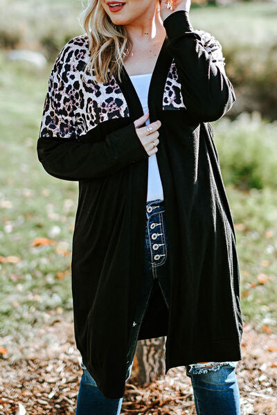 Plus Size Open Front Dropped Shoulder Cardigan - Charming Charlie