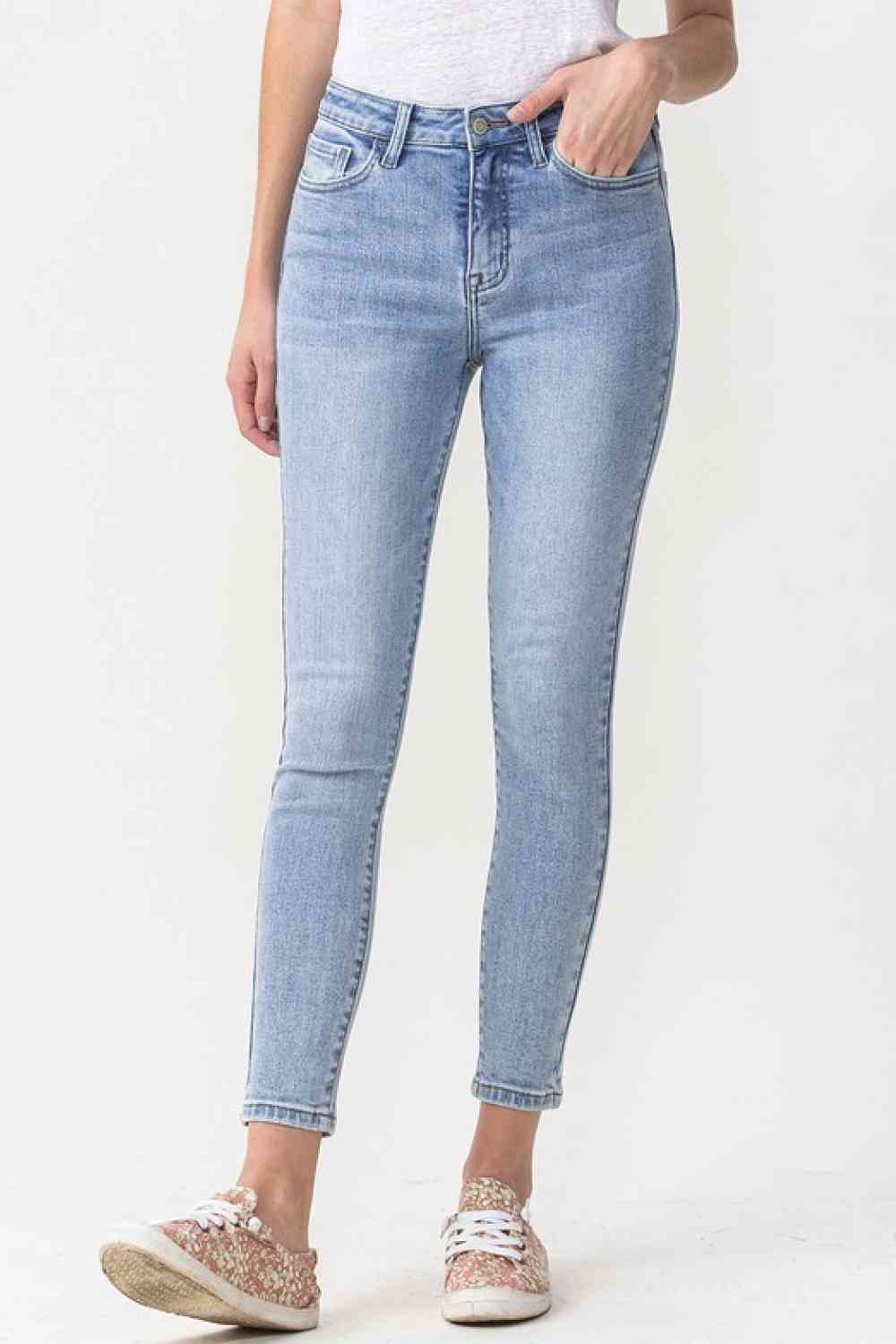 Lovervet Full Size Talia High Rise Crop Skinny Jeans - Charming Charlie