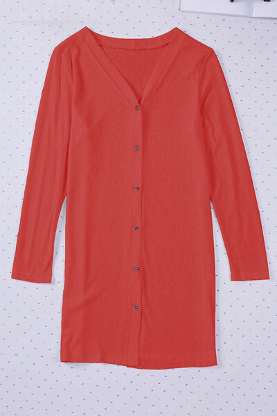 Button Up Long Sleeve Cover Up - Charming Charlie