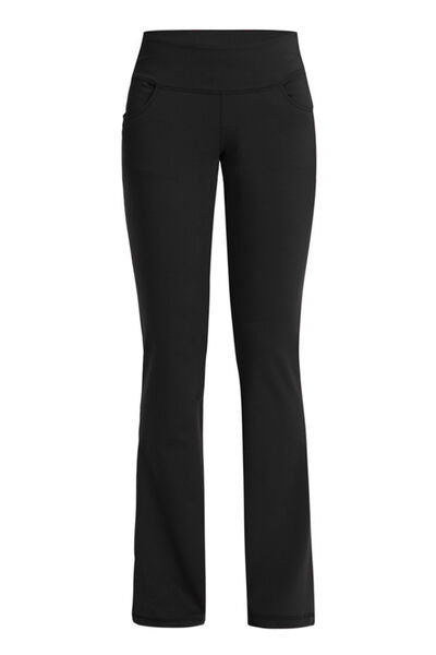 Pocketed High Waist Active Pants - Charming Charlie