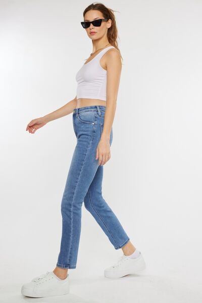 Kancan Full Size Cat's Whiskers High Waist Jeans - Charming Charlie